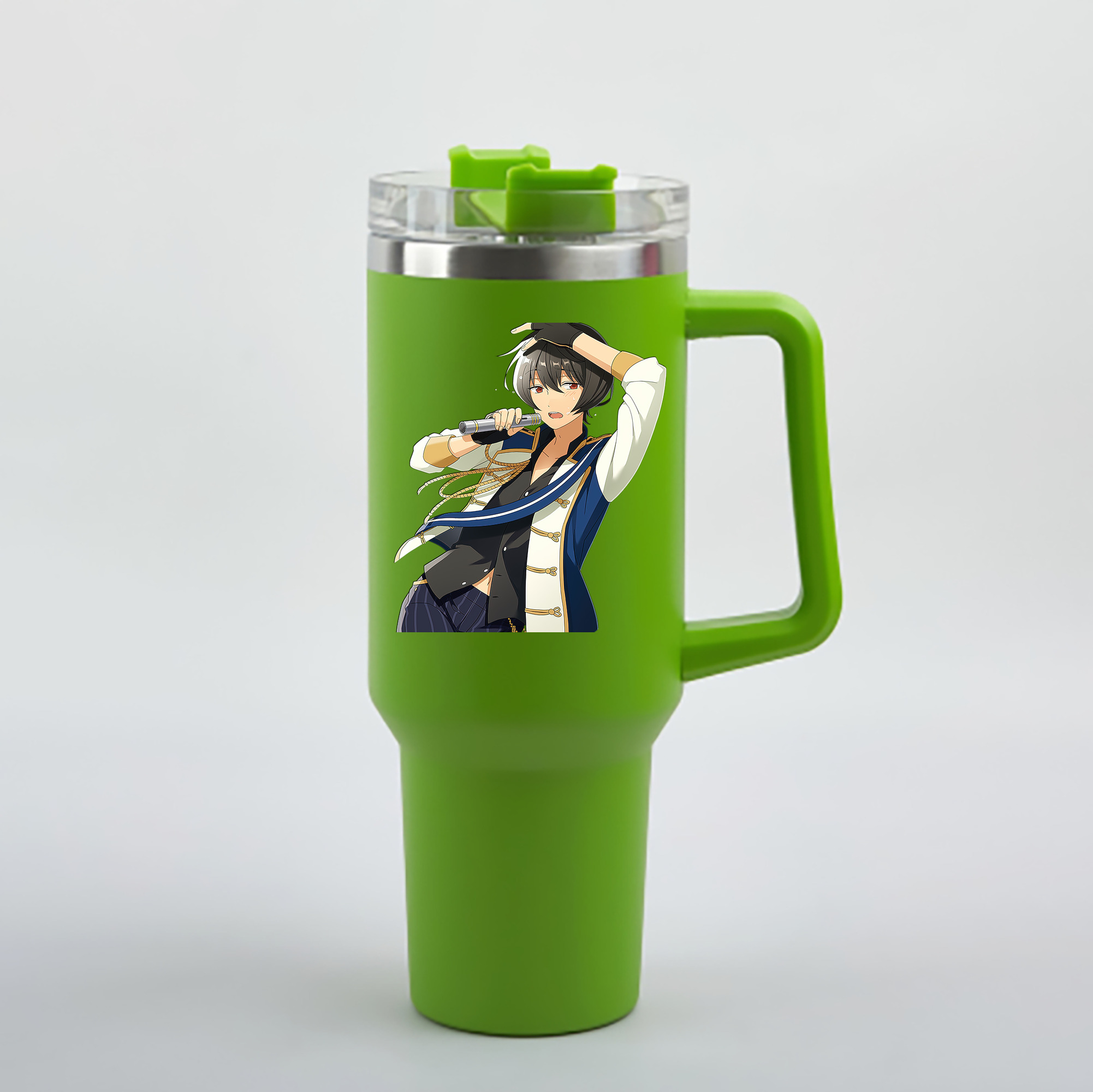 （画像用） あんさんぶるスターズ! Ensemble Stars 1200mL車用タンブラー - クリスタルステッカー（プラスチックストロー付き）